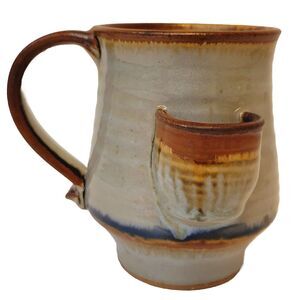 Vintage Signed Handmade Rare Native American Style Pottery Pitcher Vase